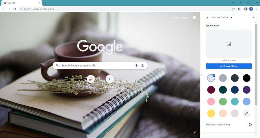 Own Photo for Google Background