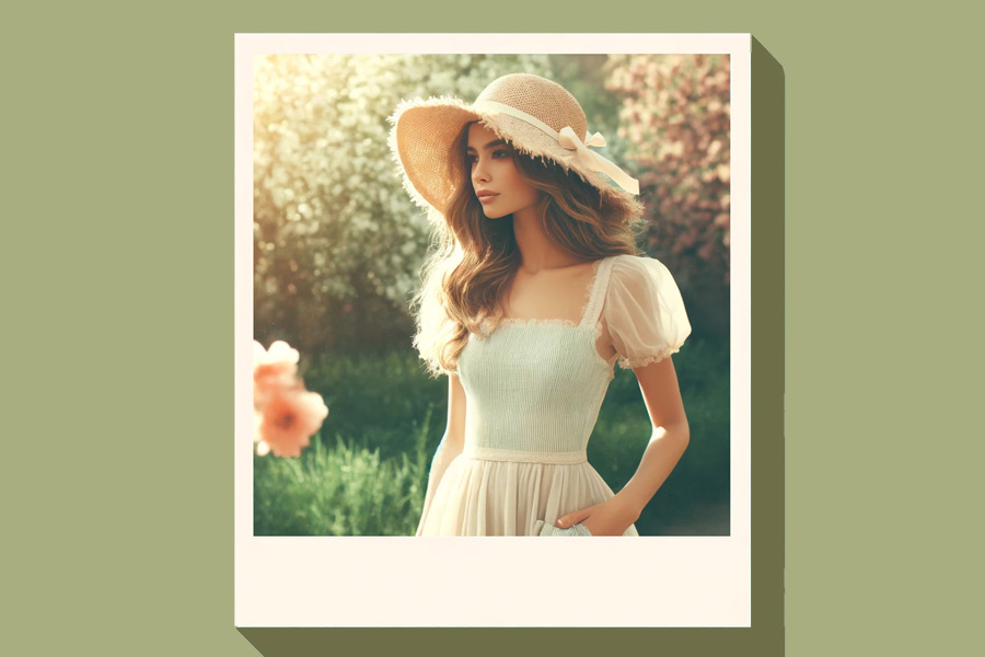 Polaroid photo (before changing)