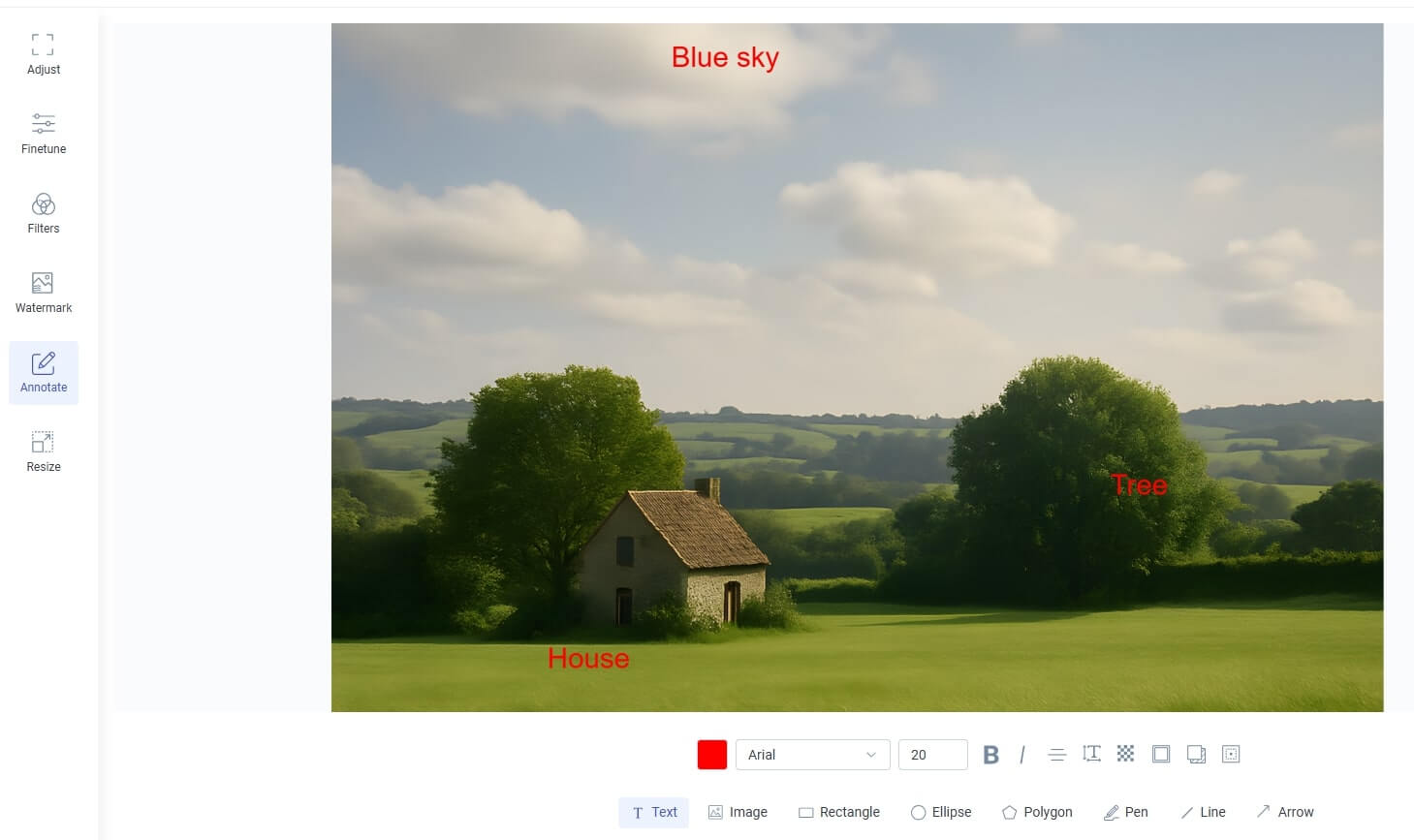 Fig 4. Text annotation.