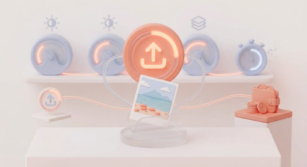 Icons representing product photos, social media photos, screenshots, and pet photos