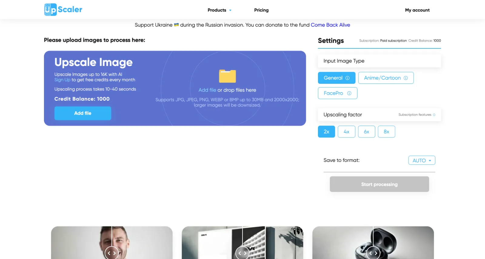 Upscale Image Tool